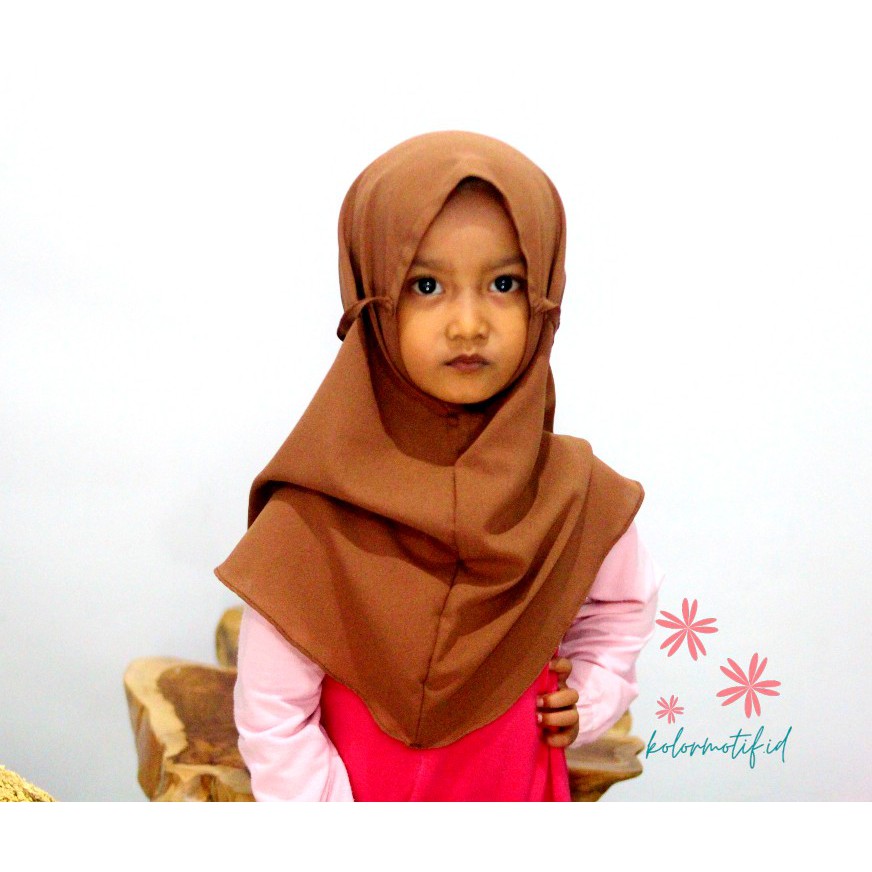 COD Jilbab instan anak perempuan | kerudung anak bergo bahan diamond usia 0 - 7 tahun