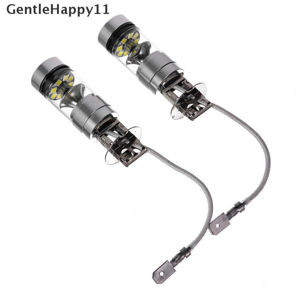 Gentlehappy Lampu Kabut Depan Mobil LED H3 100W 12 / 24V