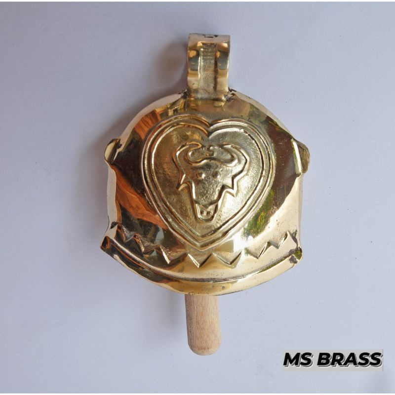 Klontong Sapi Kuningan Ukuran Besar (no 4) gold - Genta Sapi