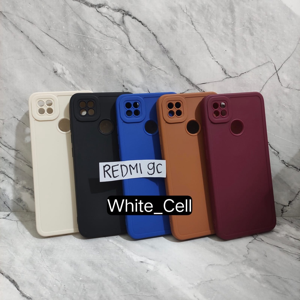 SoftCase ProCamera Silicon Matte Case Full Cover Redmi 10 Redmi 10 5G Redmi 6A Redmi 8 Redmi 9 9A 9C 9T White_Cell