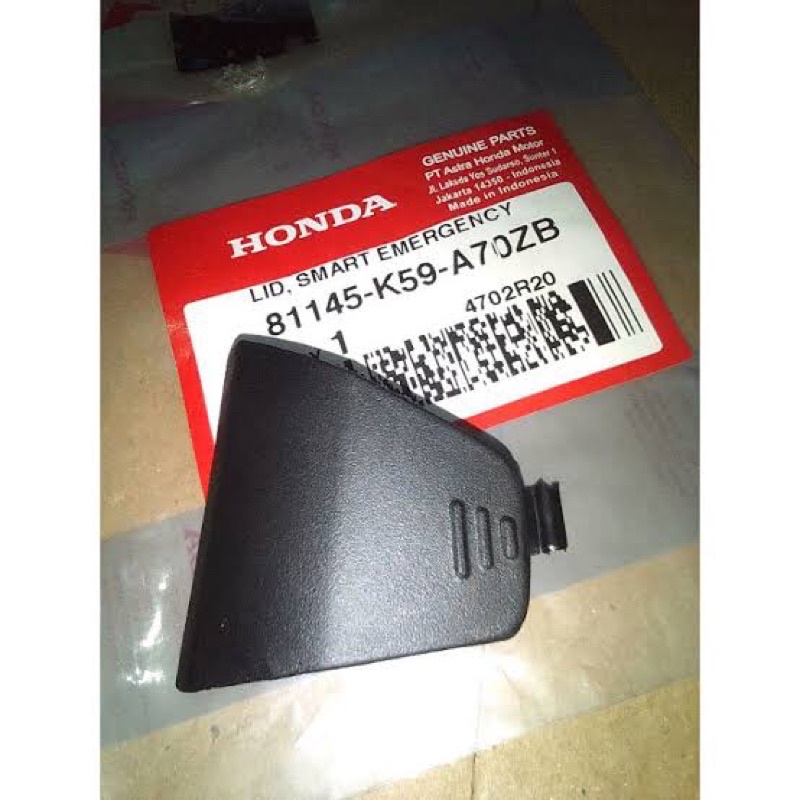 81145-K59-A70ZB TUTUP KUNCI KONTAK DARURAT VARIO150 VARIO 160 2019 2020 2021 Cover Emergency Lid Smart Emergency New Vario 150 / 160 eSP K59J 81145K59A70ZB