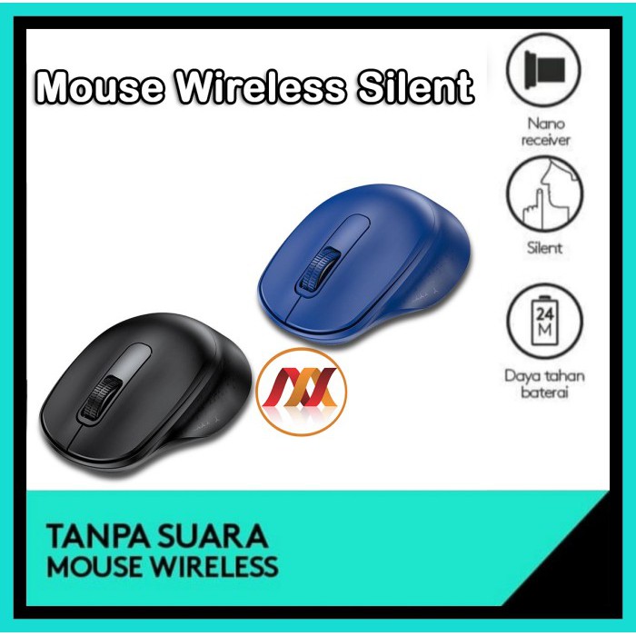 NA - Mouse Wireless Silent 2.4 GHz Robot - USB Mouse Mute 312