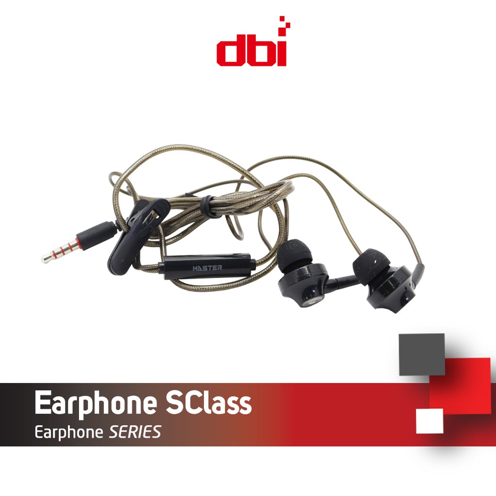 Stereo Headset - Earphone - Handsfree in Ear Universal Bass MASTER S Class