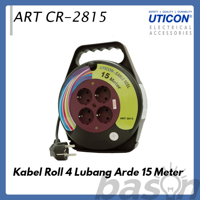 UTICON CR2815 Cable Reel - Kabel Gulung Arde 15Meter