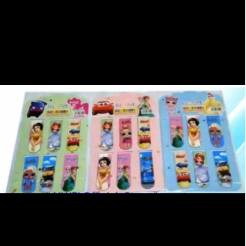 

6 Pcs Pembatas Buku Kertas Magnet Murah