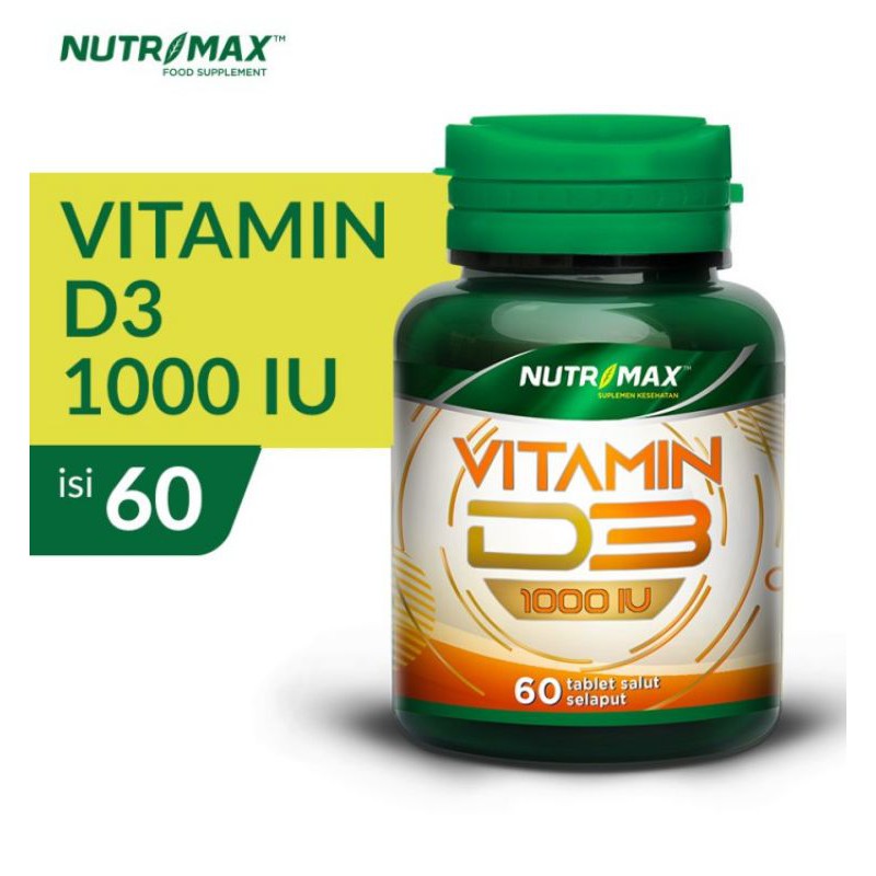 

NUTRIMAX VITAMIN D3 1000 IU TULANG GIGI IMUNITAS OSTEOPOROSIS AUTOIMUN