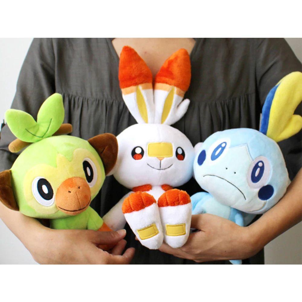 Nickolas1 Sobble Mainan Mewah Hadiah Natal Anime Kartun Boneka Kelinci Cicak Monyet Untuk Anak Elf Figure Mainan Mewah Pokemon Toys