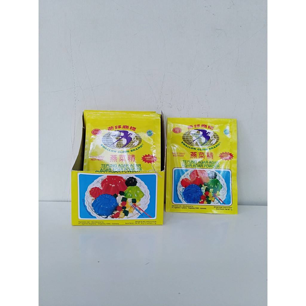 

Tepung Agar-Agar Swallow Globe Brand 7 gram