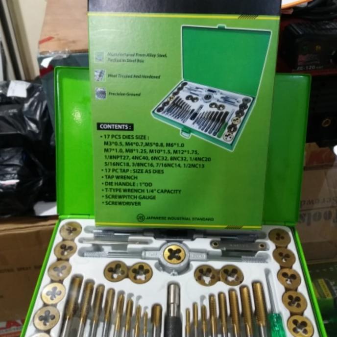 HAND TAP SET TEKIRO HAND TAP TEKIRO SET 40 PCS TAPS AND DIES TEKIRO Termurah