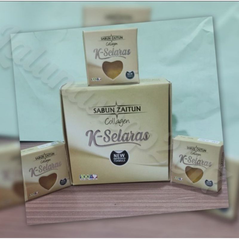 Sabun Zaitun  Premium Collagen New Kristal /K-selaras harga perkotak.isi 12biji