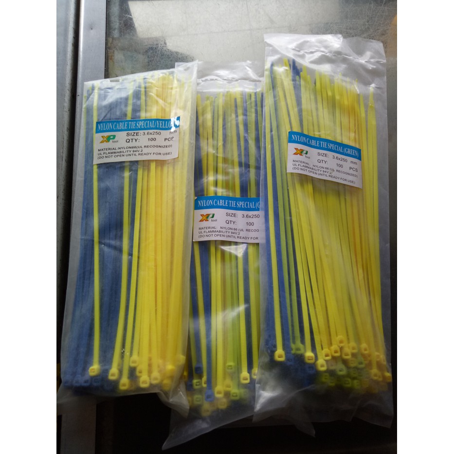 

Promo Terbaru! kabel ties / tairet / tali prepet 3.6mm x 25cm warna bisa cod