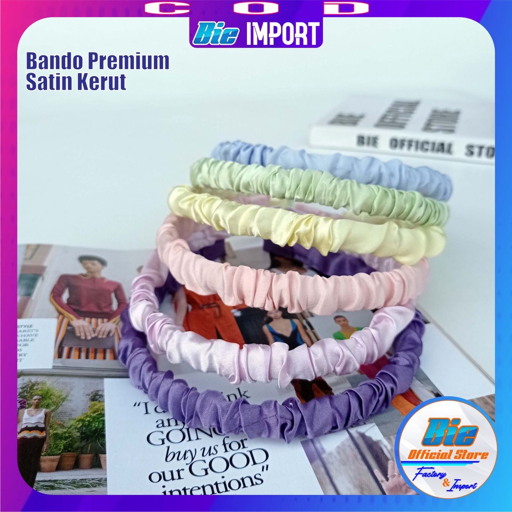 Bando Satin Korea Premium Size 0,7 Cm impor Best Seller