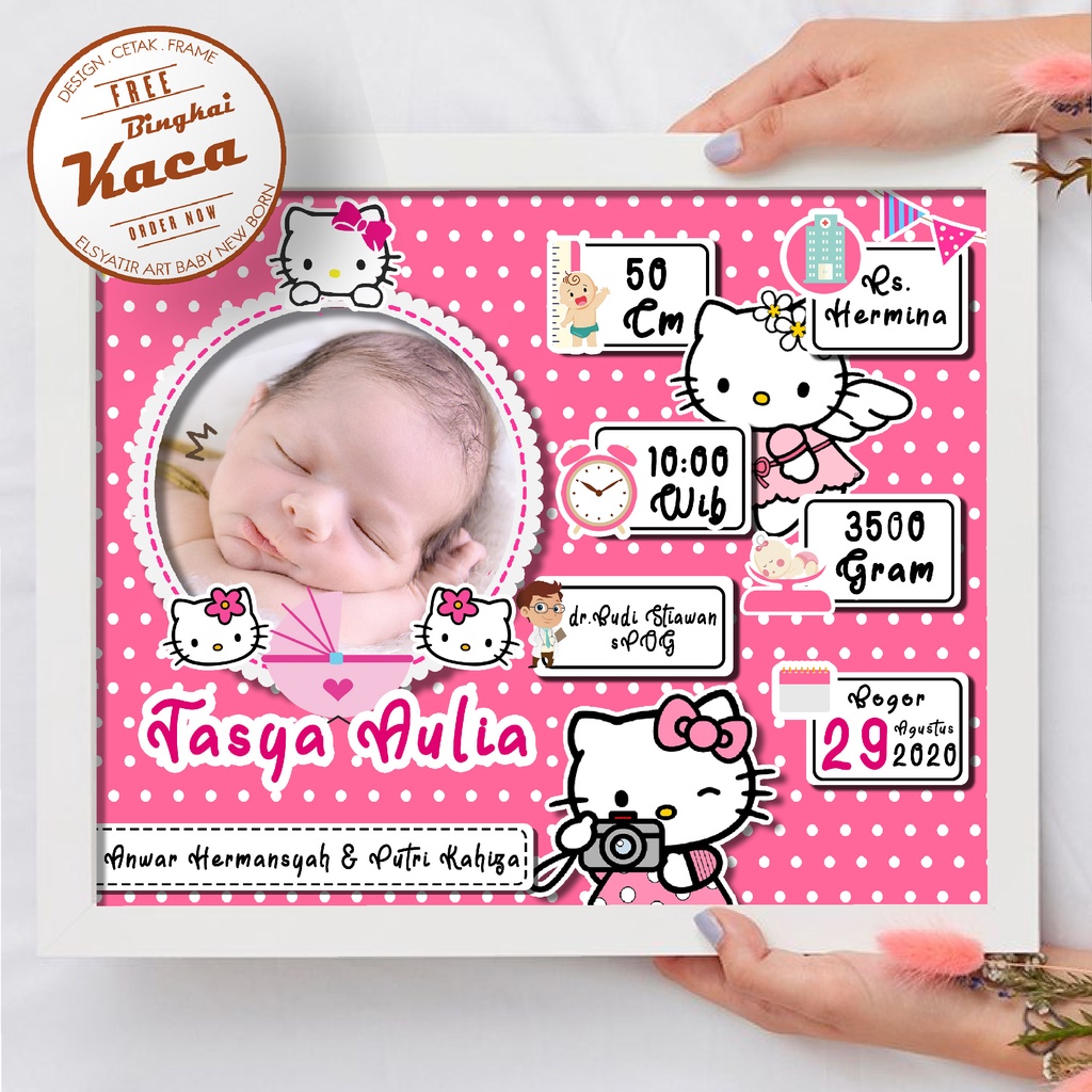 BIODATA BAYI/CETAK BIODATA KELAHIRAN/BIODATA ANAK/CETAK FOTO BIODATA BAYI 10R