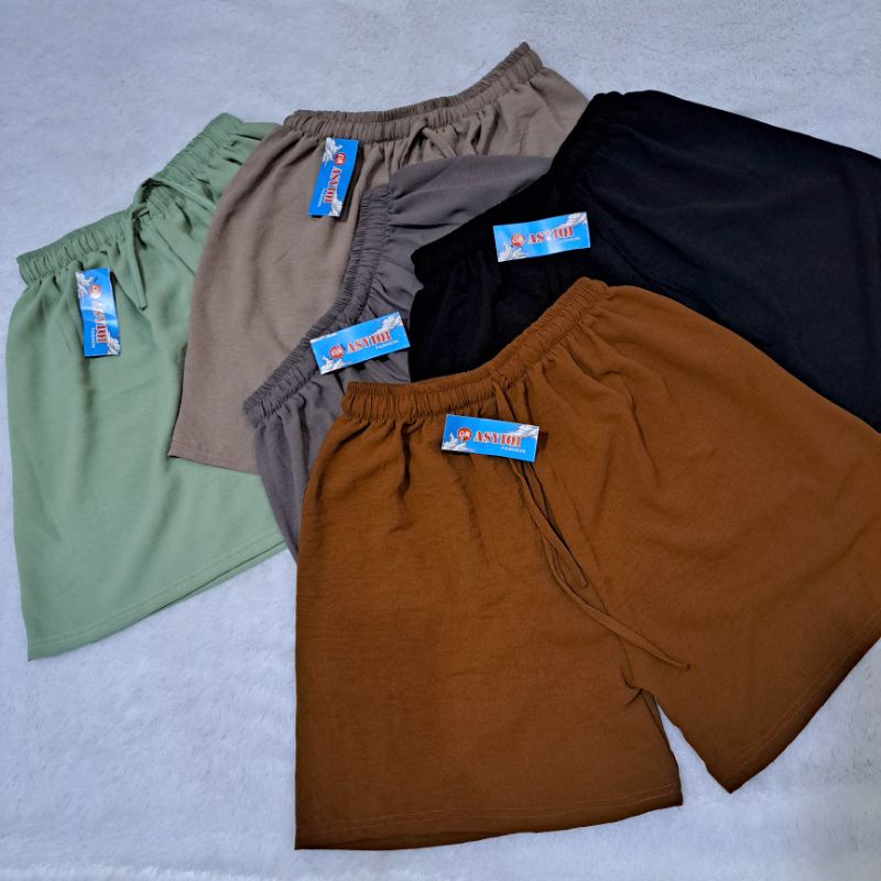 YES Celana Pendek Wanita Hotpants Knit Allsize Fit To Xl