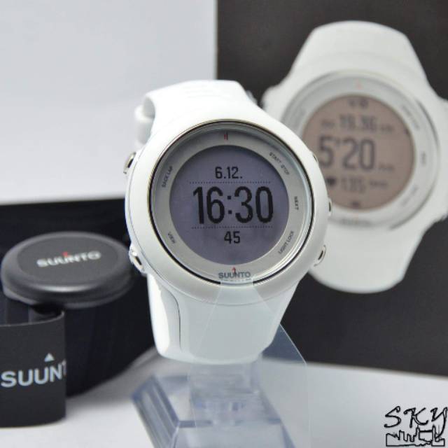 Jam Tangan Pria Suunto Ambit 3 Sport HR Digital Rubber Silicon Original