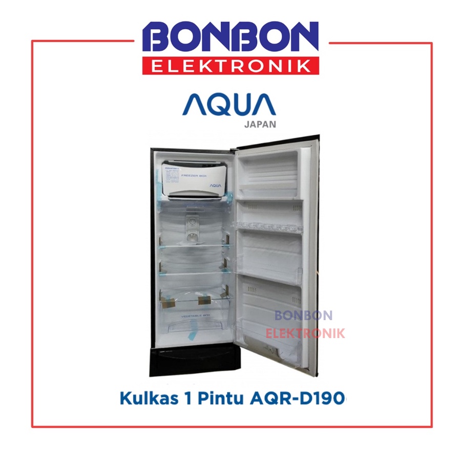 AQUA Kulkas 1 Pintu AQR-D190(LB)/(LK) / AQRD 190 / 190LB 190LK Motif Bunga Series