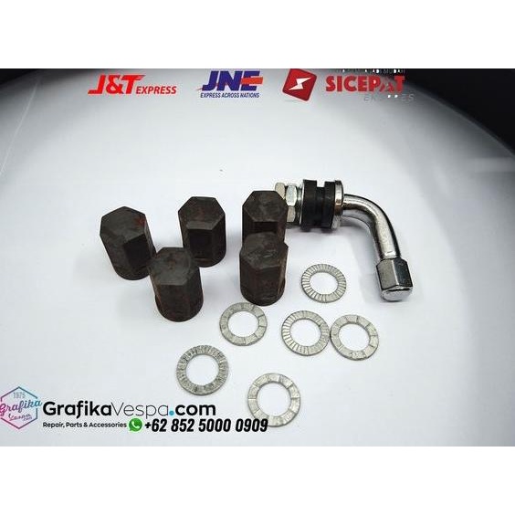 Velg Rossi Tubeless Hitam List Crome Vespa Ring 10 Pts Sprin [Acc23]