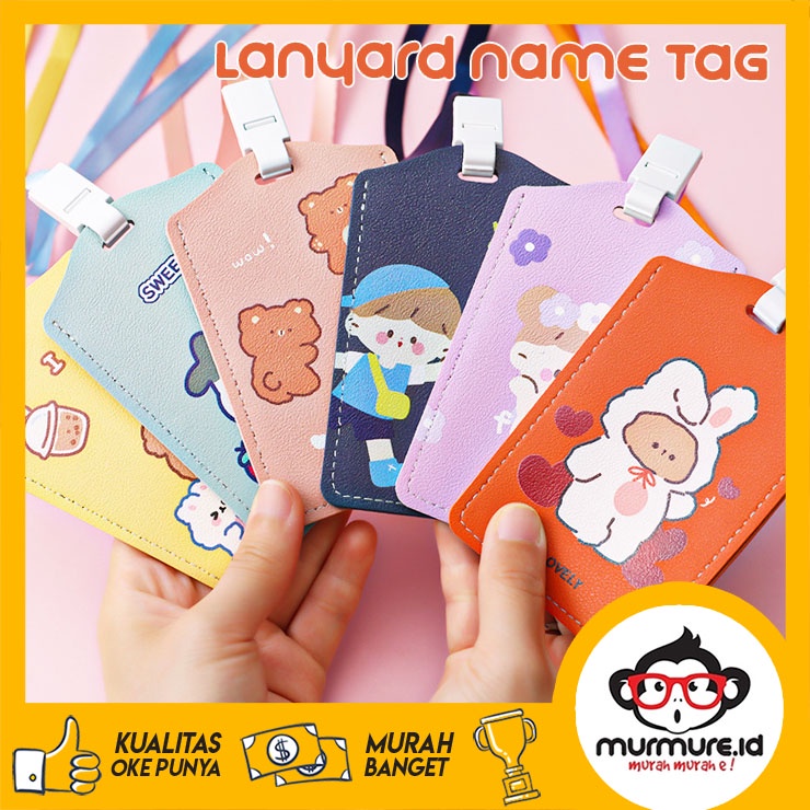 

MURMURE.ID | GANTUNGAN TALI KARTU AKSES KANTOR MRT BUSWAY LANYARD CARD HOLDER MOTIF KARTUN