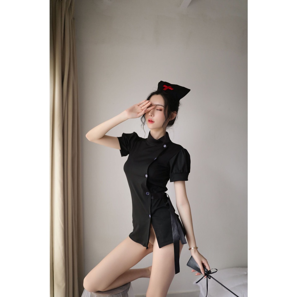 LI-132 lingerie pakaian dalam baju tidur wanita nurse perawat cosplay