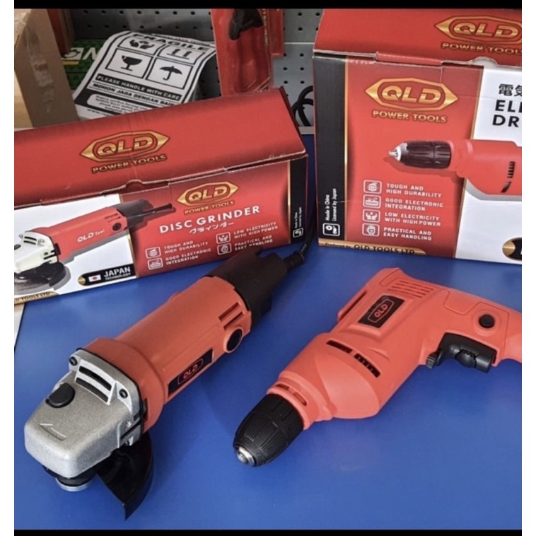 promo paket gerinda 4in dan bor bolak balik 10mm qld