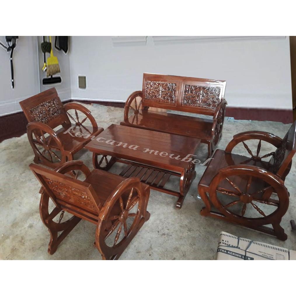 Kursi Ruang Tamu Minimalis/Kursi Tamu Jati Dokar Jepara