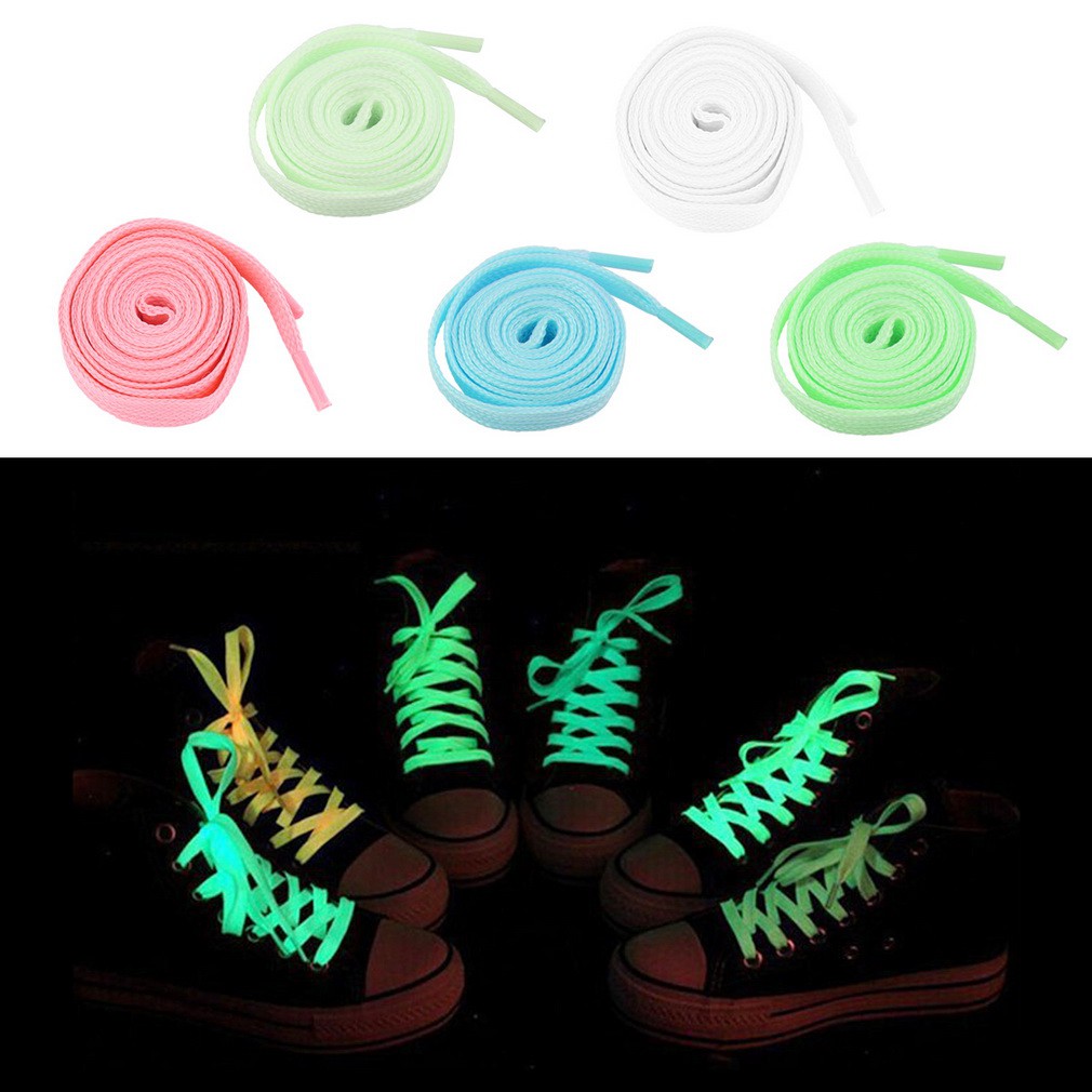 Tali Sepatu  Sneakers Neon Glow  In The Dark  LED Untuk Laki 