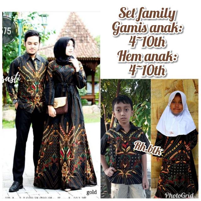SET KELUARGA BESAR  / BAJUCOUPLE BATIK / BAJUCOUPLE / COUPLE GAMIS