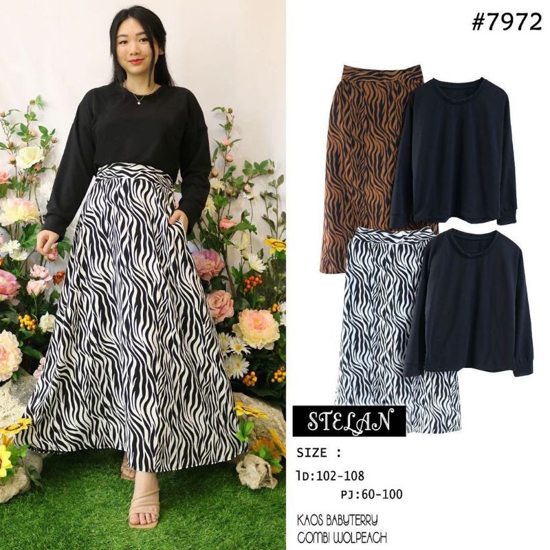 Zapa setrok leopard setelan rok rok monalisa import babyteri