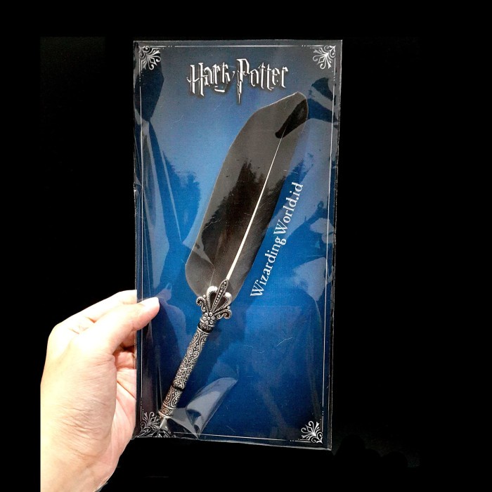 

Pena bulu harry potter feather quill fountain dip pen hogwarts promo