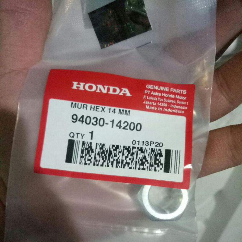 Nut Hex 14mm 94030-14200 Mur Puli CVT depan VARIO BEAT SCOOPY SPACY