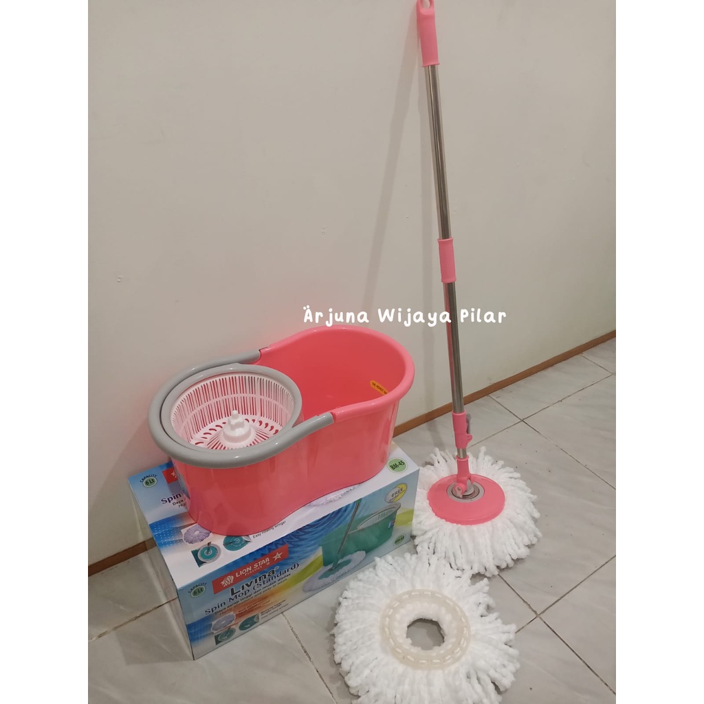 Pel Lantai Livina Spin Mop (Standard) BM-45 Lion Star+Bubblewrap