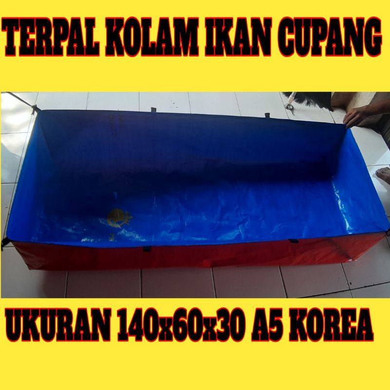 Terpal kolam ikan 140x60x30 A5KOREA