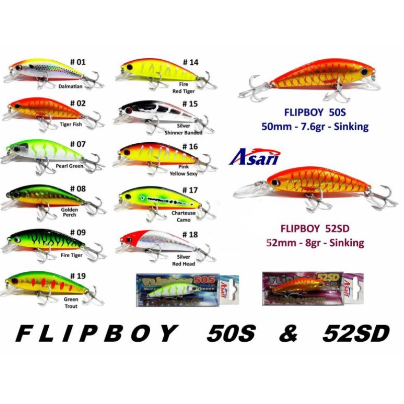 Minnow Asari Flipboy 52mm - 8gr