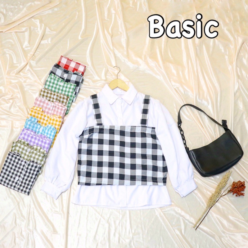 TANKTOP HALAL TARTAN / TANKTOP RUFFLE / TANKTOP CROP / TANKTOP KOTAK / TANKTOP KOREA-Basic