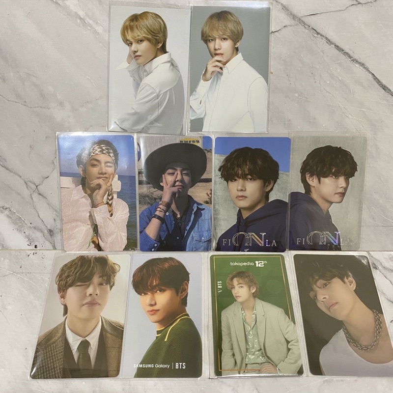 BTS pc taehyung official photocard V kim taehyung VT butter peaches cream lucky draw LD m2u soundwav