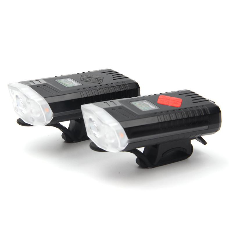 Powerbeam Lampu Klakson Sepeda Bike Light USB Rechargeable Waterproof - BK1719 - Black