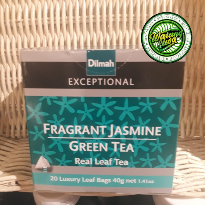 

Dilmah exceptional fragrant jasmine green tea 20's 40 gram