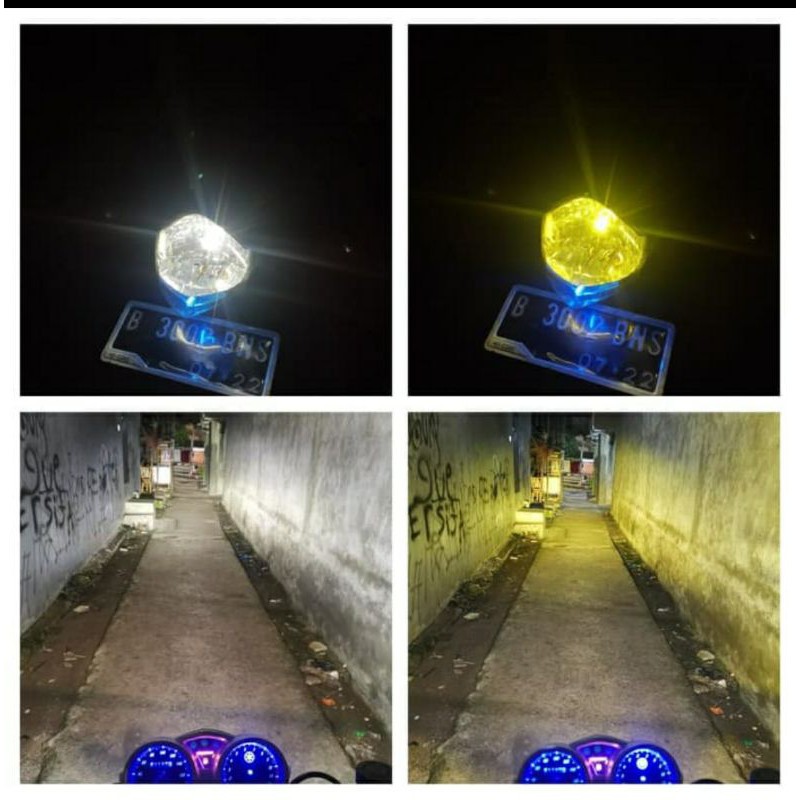 Lampu Depan Led 2 Warna Semua Motor H4 Led Luminos