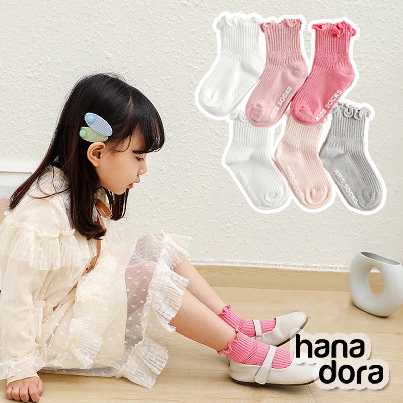 Kaos Kaki Polos Set 3pcs - Baby Kids Socks