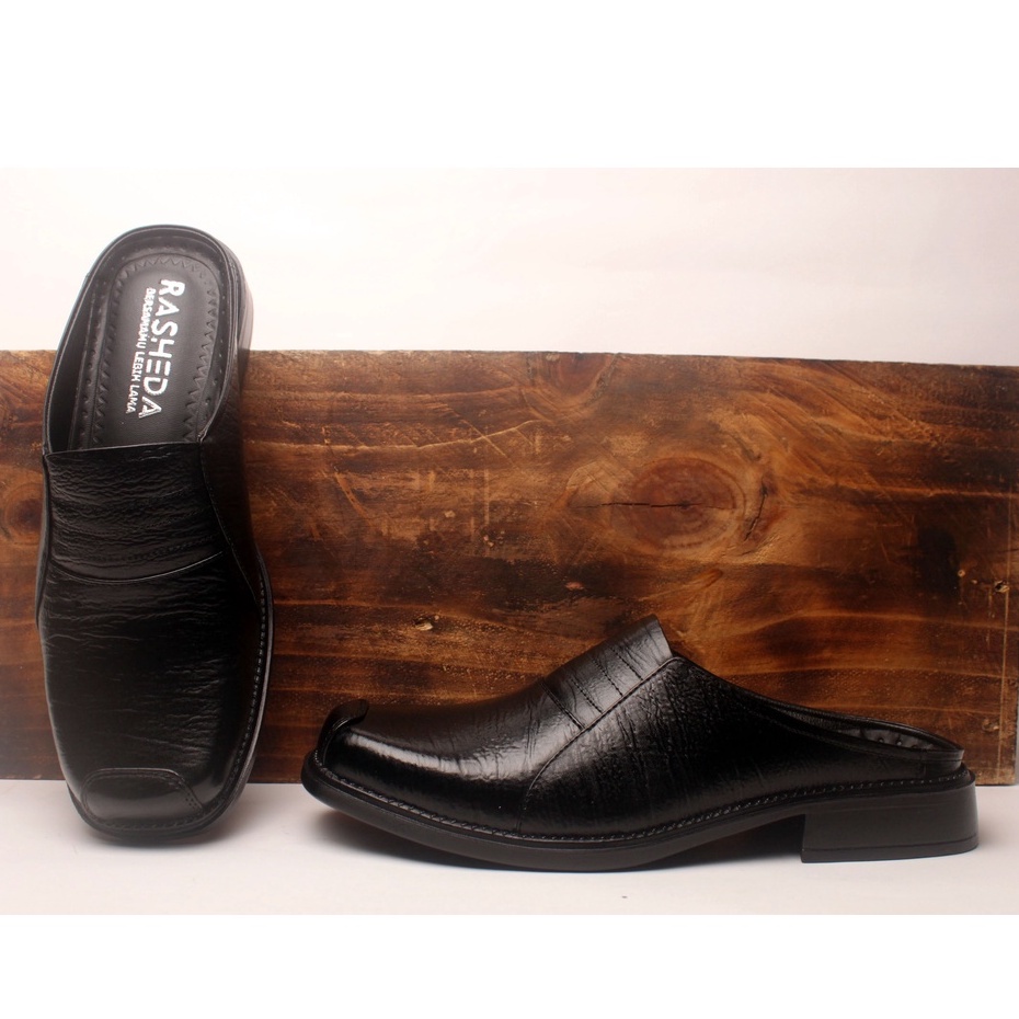 Sandal Sepatu Pria Kulit Asli Rasheda SL 04 Selop Tutong Bustong