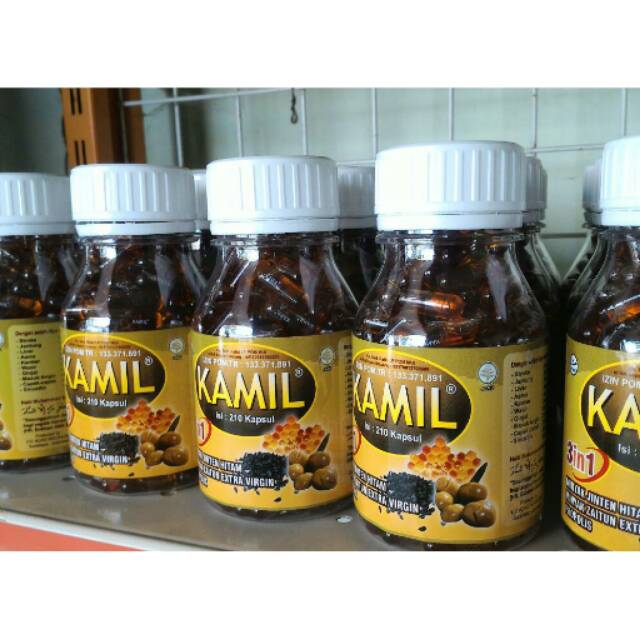MINYAK KAPSUL HABBATUSAUDA KAMIL 3in1 Asli 100%,  Merk Kualitas Terbaik