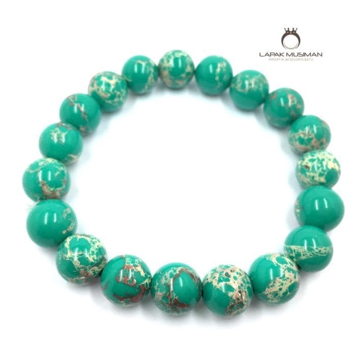 [Bayar di Tempat] GELANG BATU PIRUS TURQUOISE PERSIA ASLI NATURAL