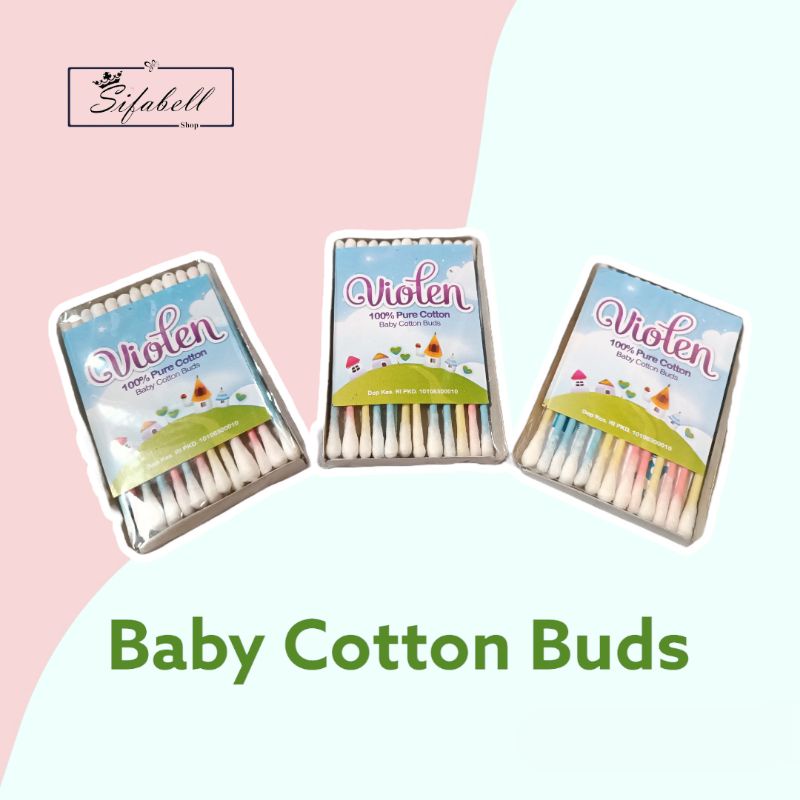 Cotton Buds Baby Korek Kuping Kapas Untuk Anak Bayi Pembersih Telinga Kecil