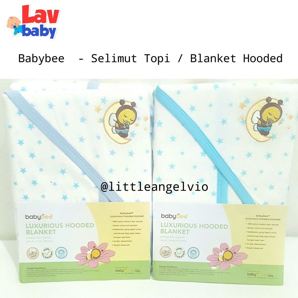 Promo Baby Bee Blanket Hooded Luxurious Selimut Topi Bayi Shopee Indonesia