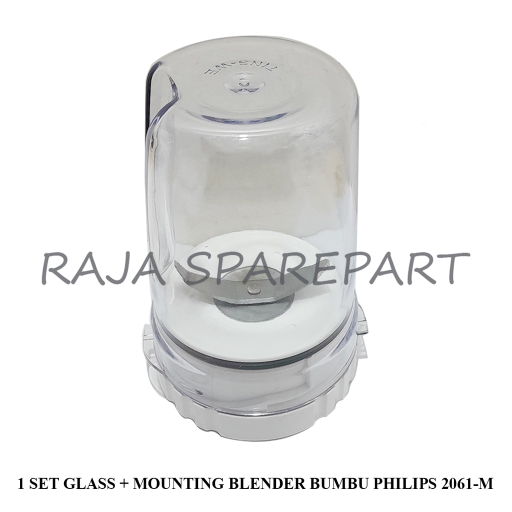 1 SET GLASS + MOUNTING BLENDER BUMBU PHILIPS 2061-M