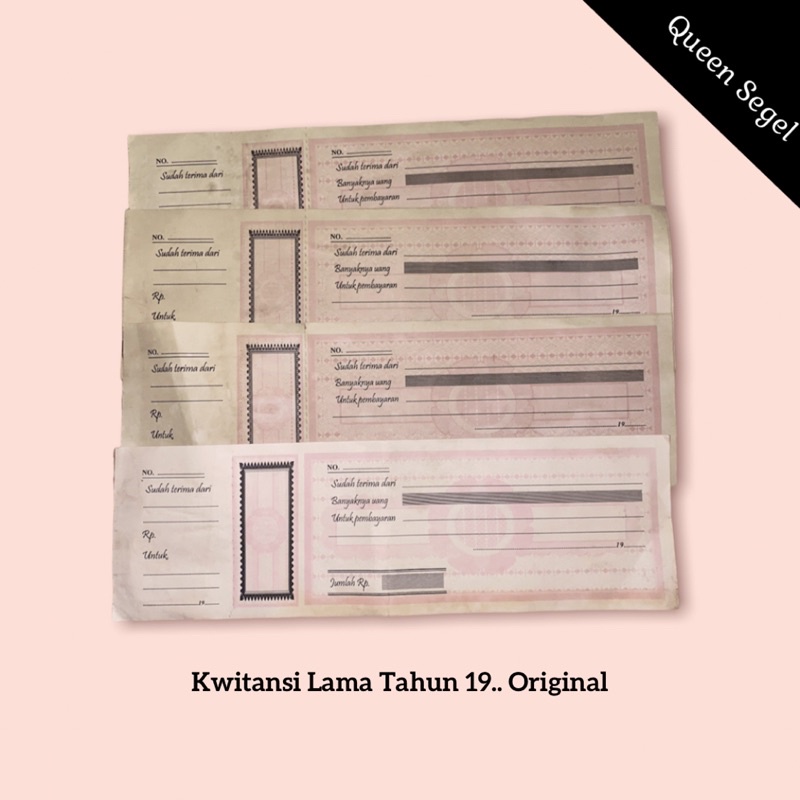 

Kwitansi Lama Tahun 19XX