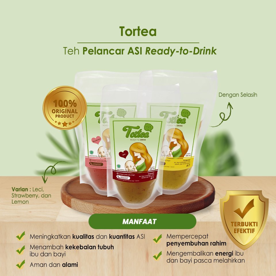 

TER-SEGAR !! TORTEA LEMON : Minuman Teh Herbal Pelancar ASI Boos