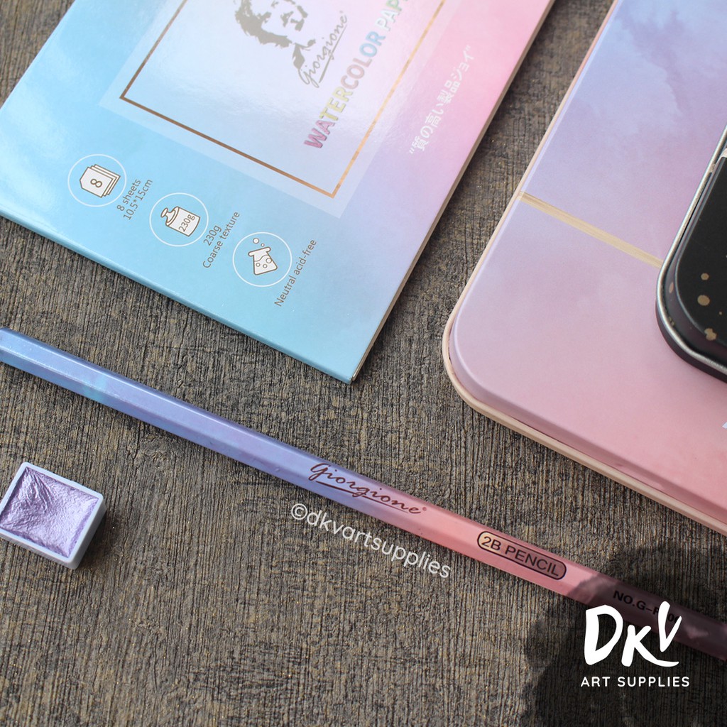 

Giorgione Watercolor Watercolour Set 36 / 48 Colors Warna Pearlescent Starry Cat Air Metallic SF6