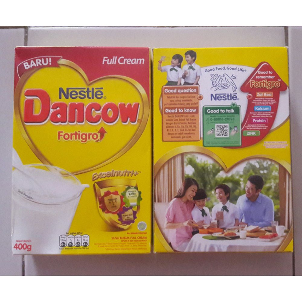 Dancow FortiGro 400gr Coklat / Instant / Full Cream