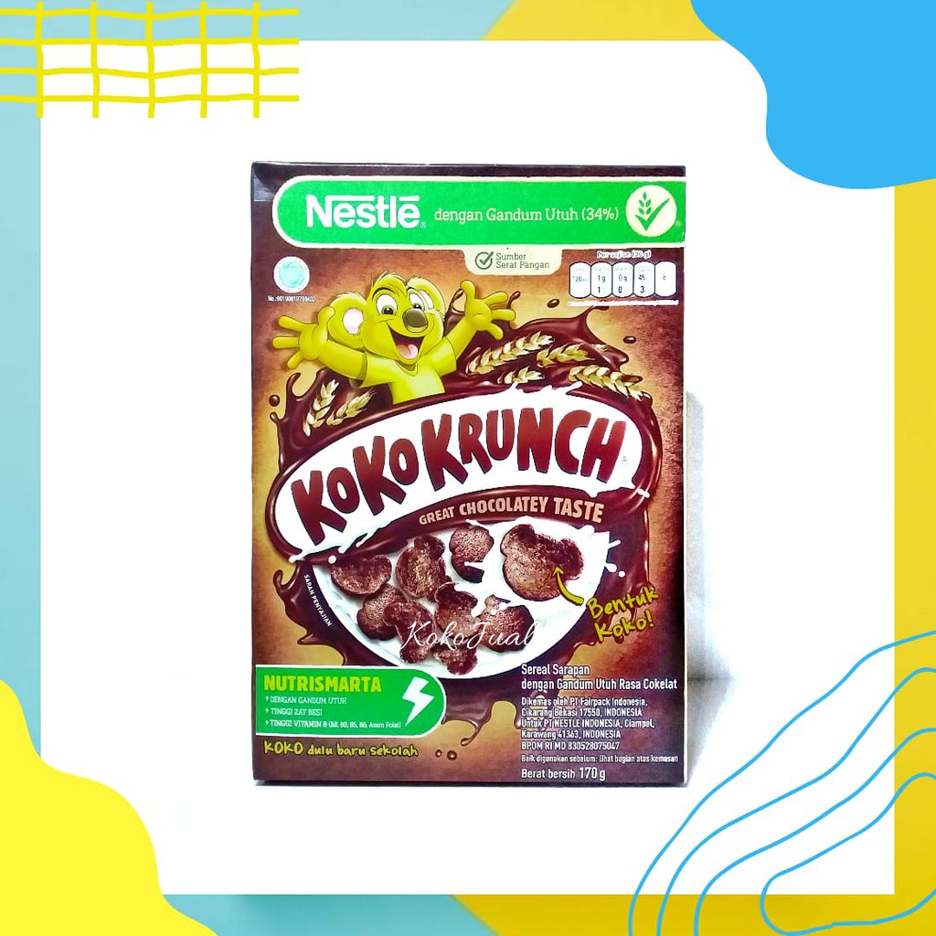 

Nestle KOKO KRUNCH Cereal Box Bentuk Koko | Sereal Sarapan Koko Krunch Ukuran Besar Dan Kecil